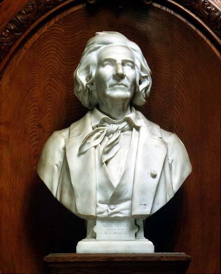 Portrait bust of Marc Seguin (1786-1875) architect and engineer à Eugene Guillaume
