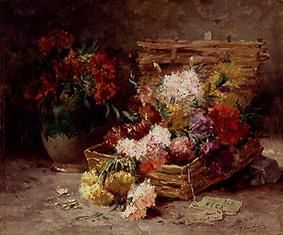Panier de fleurs de Nice. à Eugene Henri Cauchois