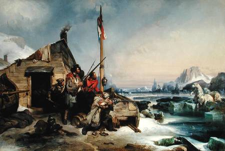 Wintering of a Team of Dutch Sailors on the Eastern Coast of Novaya Zemlya à Eugene Modeste Edmond Lepoittevin