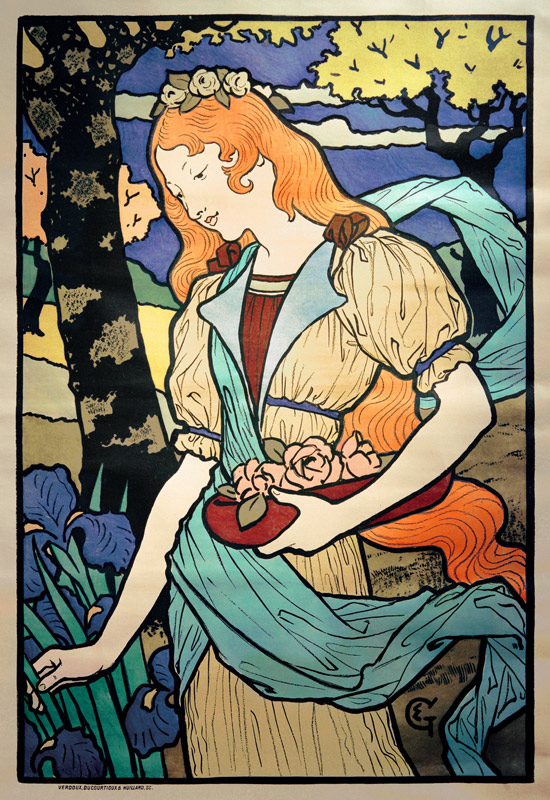 affiche d'exposition à Eugène Samuel Grasset