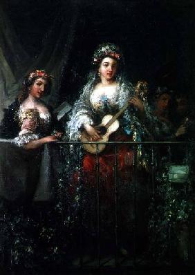 Ladies on a Balcony