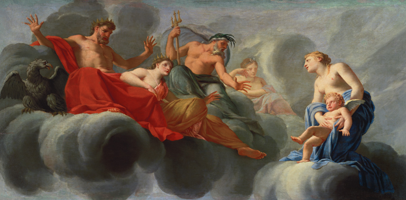 Venus Presenting Cupid to Jupiter à Eustache Le Sueur