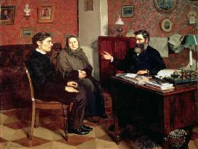 At the Rich Relative, 1891 (oil on canvas)