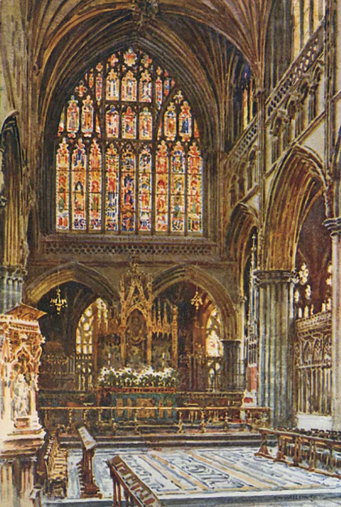 The Sanctuary, Exeter Cathedral à E.W. Haslehust