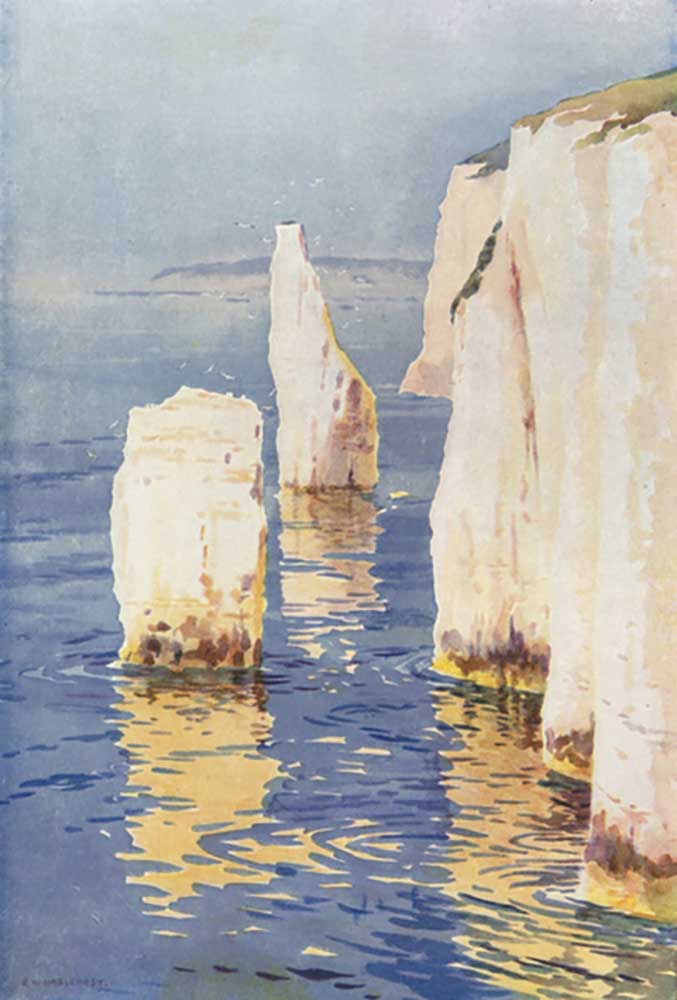 Old Harry Rocks, Swanage à E.W. Haslehust