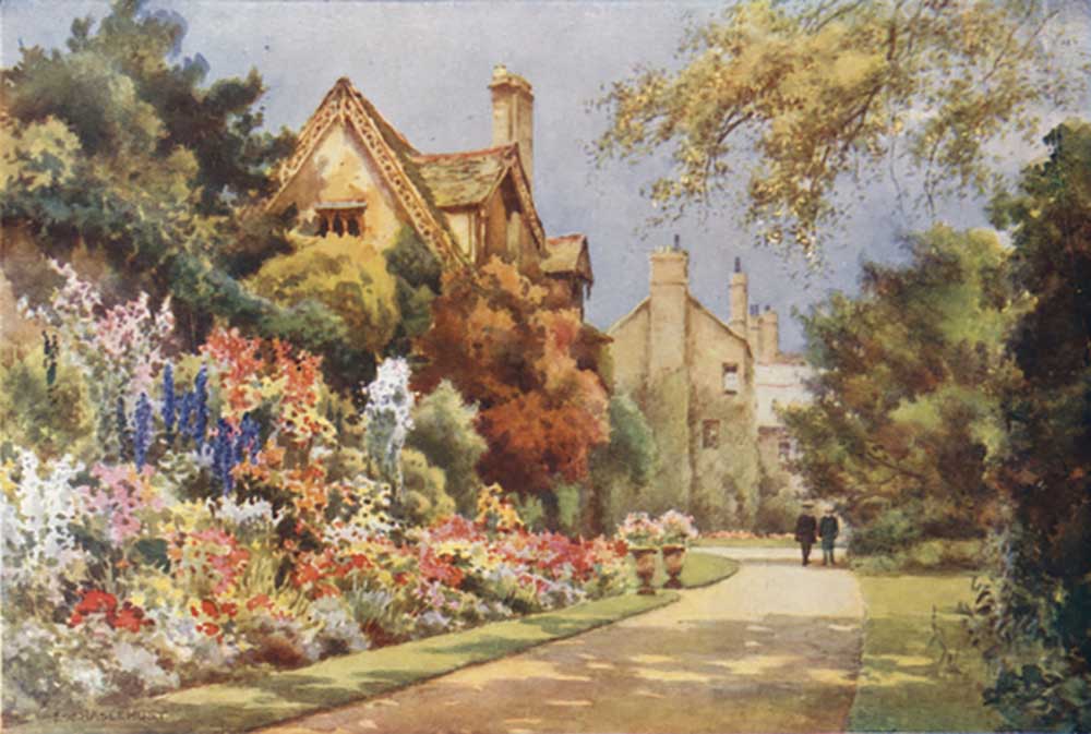 The Cottages, Worcester College Gardens à E.W. Haslehust