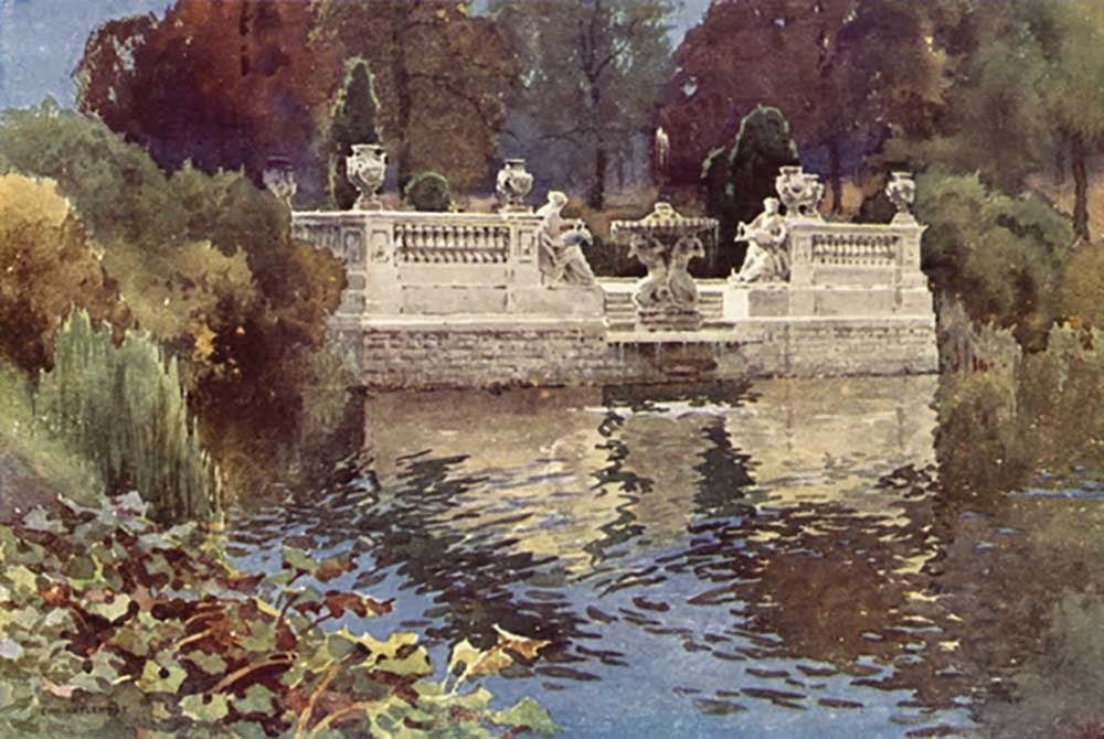 Lancaster Gate Fountain, Kensington Gardens à E.W. Haslehust