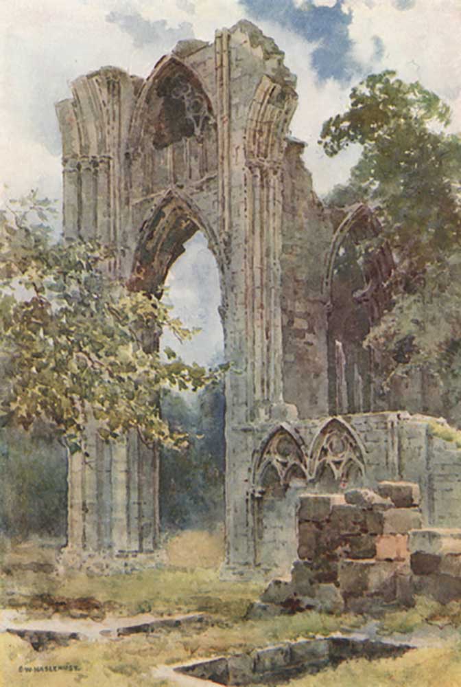 Ruins of St. Marys Abbey à E.W. Haslehust