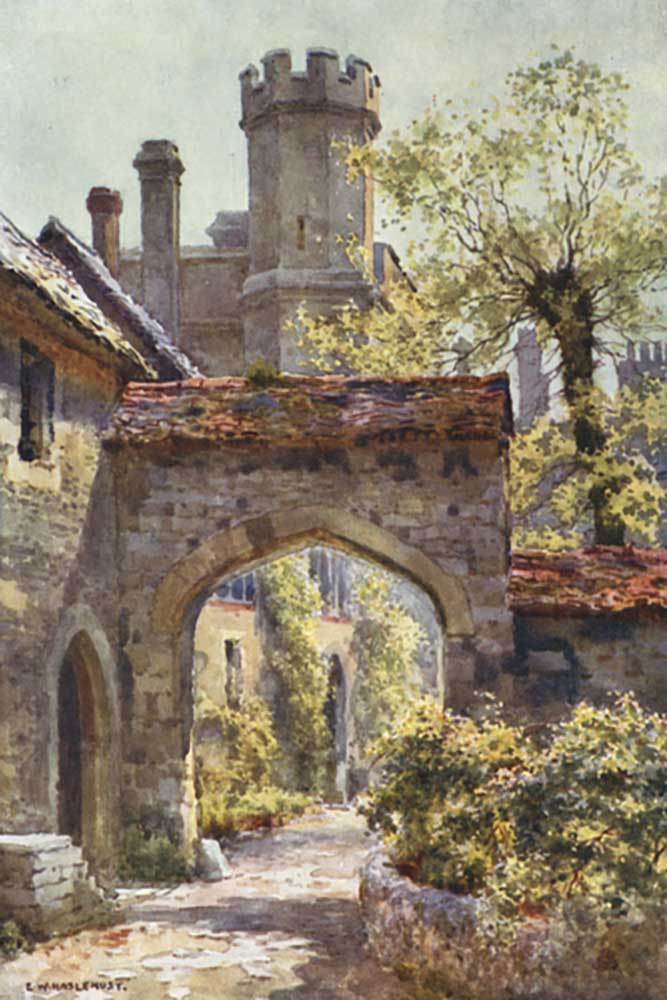 Winchester College: The Outer Gateway from "Arcadia" à E.W. Haslehust