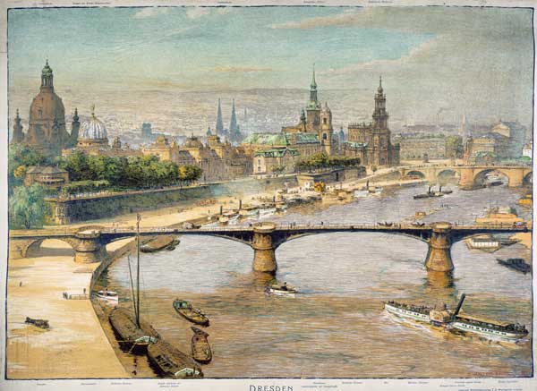 Dresden, panorama , F.Walter Ernst. à F. Walter Ernst