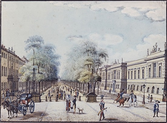 The Linden with the Academy, Berlin à F.A. Calau