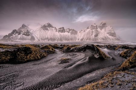 Black dunes beach