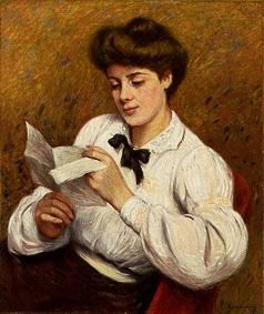 La lectrice de lettre à Federico Zandomeneghi