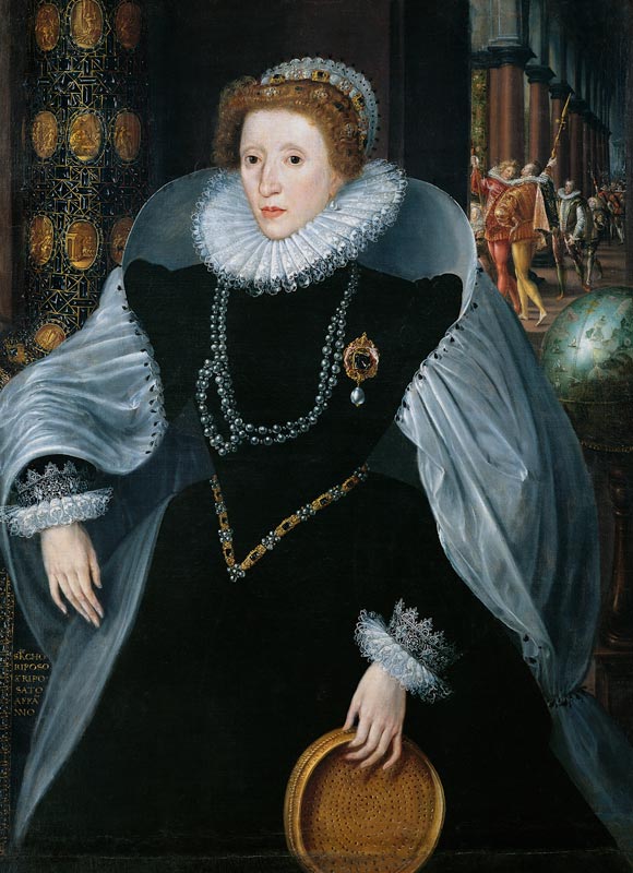 Portrait de la reine Elizabeth I d'Angleterre (1533-1603) en costume cérémonial à Federico Zuccari