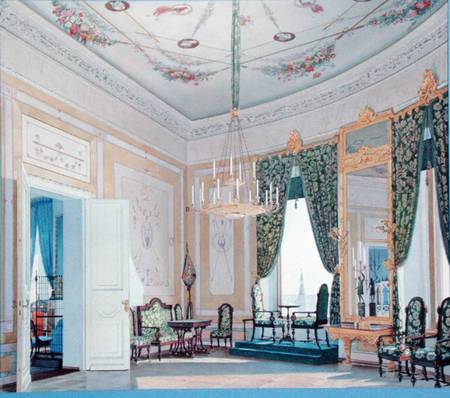Drawing Room in the Nikolai (Tchudov) Palace in the Kremlin à Fedor Andreevich Klages