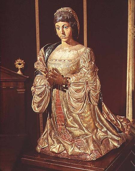 Isabella of Castile (1451-1504) in Prayer à Felipe Vigarny