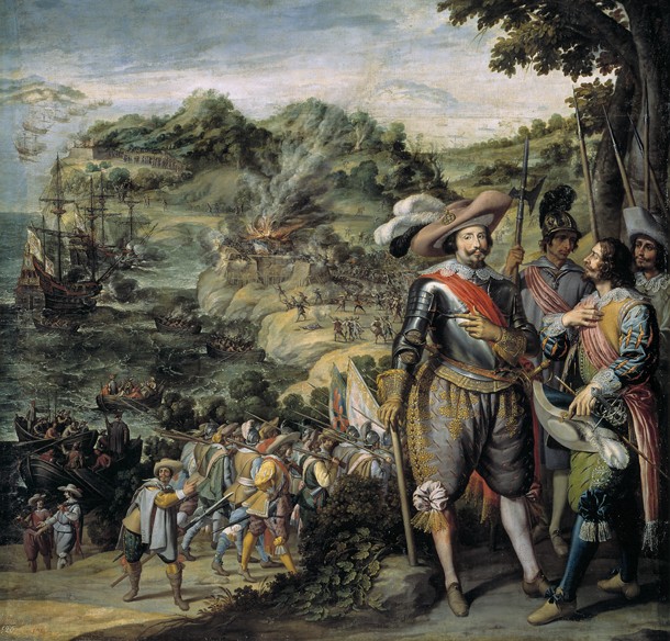 The capture of Saint Kitts by Don Faderique de Toledo à Felix Castello