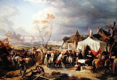 General De La Morliere Receiving the Surrender of Antwerp, 29th November 1792 à Felix Philippoteaux