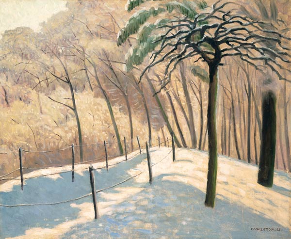 Schneelandschaft im Bois den Boulogne à Felix Vallotton