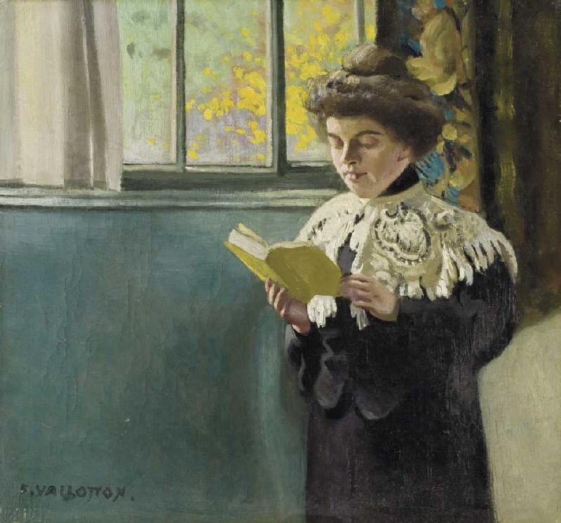 Lesende am Fenster à Felix Vallotton