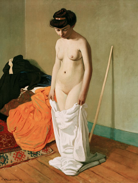 F.Vallotton / Standing Nude, Undressing à Felix Vallotton