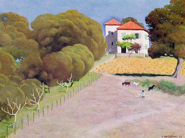 Landscape, The House with the Red Roof à Felix Vallotton