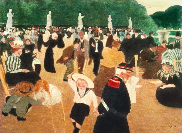 The Luxembourg Gardens à Felix Vallotton