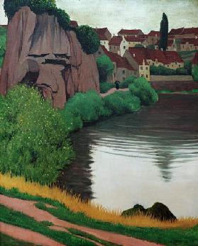 F.Vallotton / Landscape near Semur