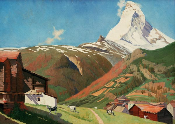 F.Vallotton, View of Zermatt à Felix Vallotton