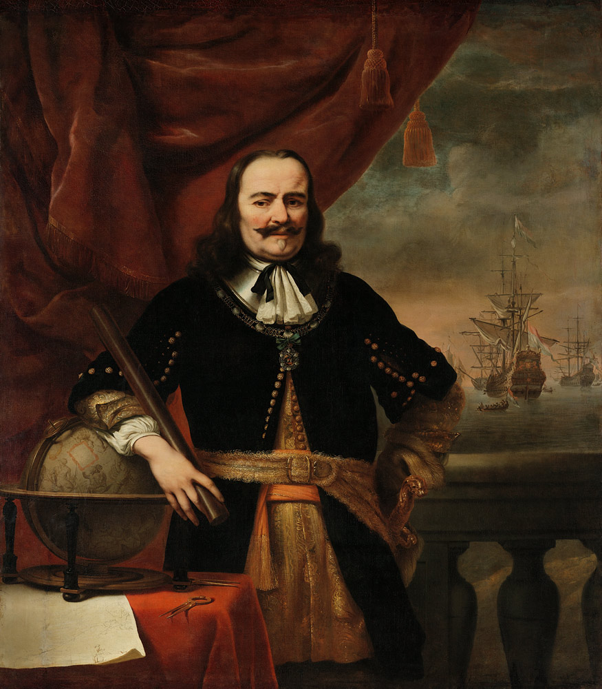 Michiel de Ruyter als Admiralsleutnant à Ferdinand Bol