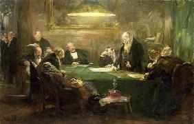 The Meeting of the Board of Directors, 1900 (oil on canvas)