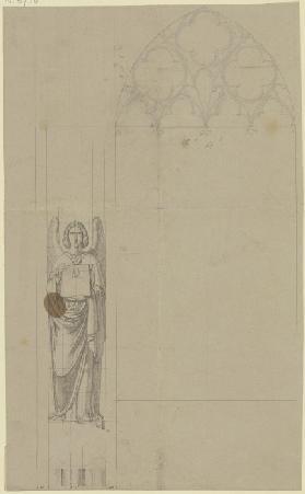 Engel und Ornamentik für die Ausschmückung des Rathaussaales zu Nürnberg bei dem Dürerfest 1828