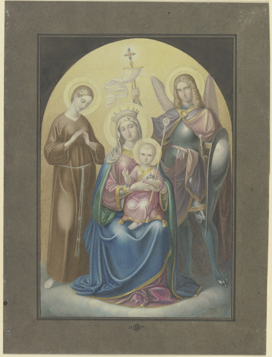 Madonna mit dem Heiligen Michael und der Heiligen Euphrosina à Ferdinand Fellner