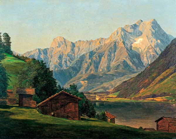 Der Zellersee mit dem Steinernen Meer à Ferdinand Georg Waldmüller