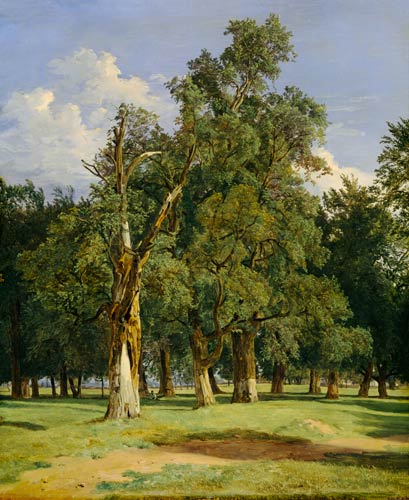 Elm trees in Prater à Ferdinand Georg Waldmüller