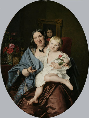 Frau mit Kind/Unbekannte Dame mit einem Kinde à Ferdinand Georg Waldmüller