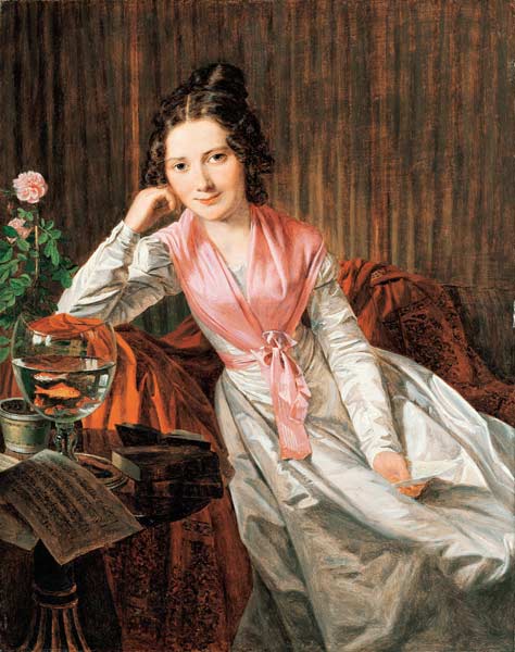 Die Schauspielerin Therese Krones (1801-1830) à Ferdinand Georg Waldmüller