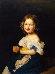 La fille du couple Werner à Ferdinand Georg Waldmüller