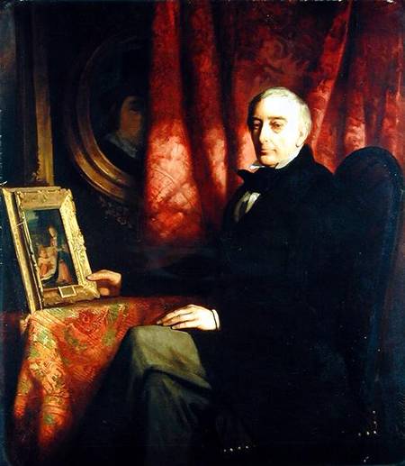 Portrait of the art collector Nicolaus Hudtwalcker à Ferdinand Heilbuth