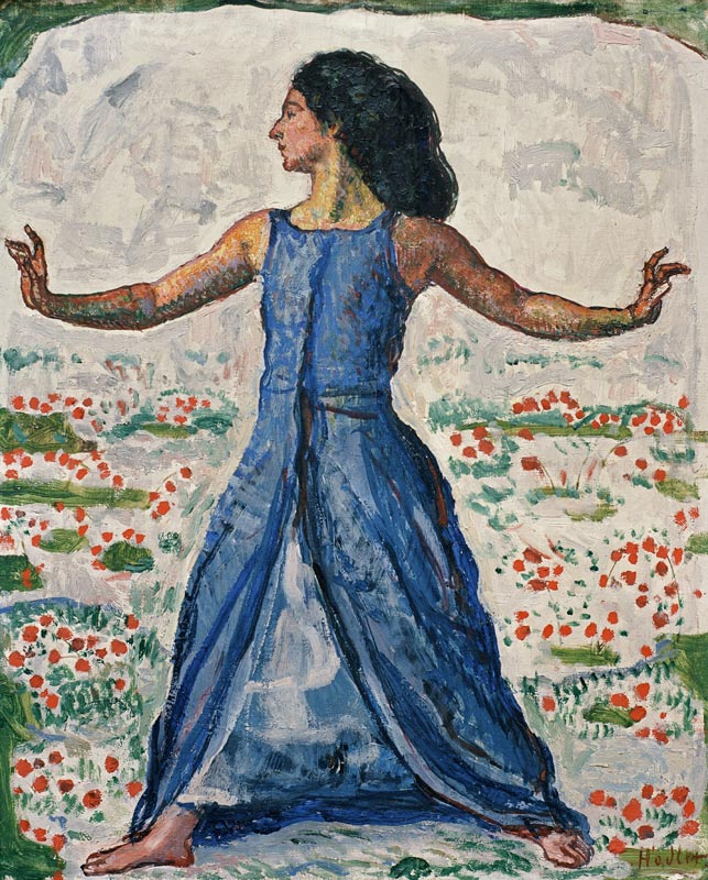 Woman striding à Ferdinand Hodler