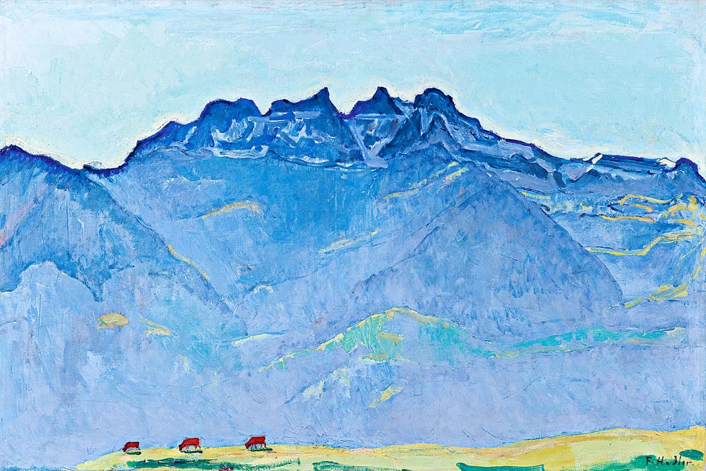 View of the Dents-du-Midi from Champéry à Ferdinand Hodler
