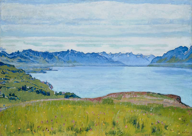 Paysage du lac de Genève à Ferdinand Hodler