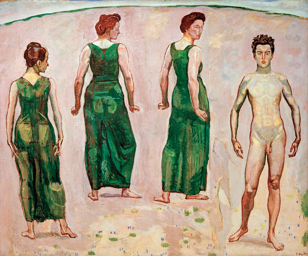 Youth Admired By Women à Ferdinand Hodler