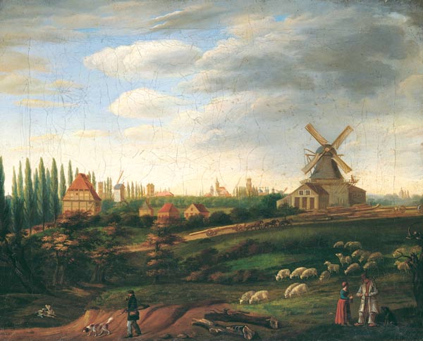 Ansicht der Stadt Münster von Südwesten à Ferdinand Hodler