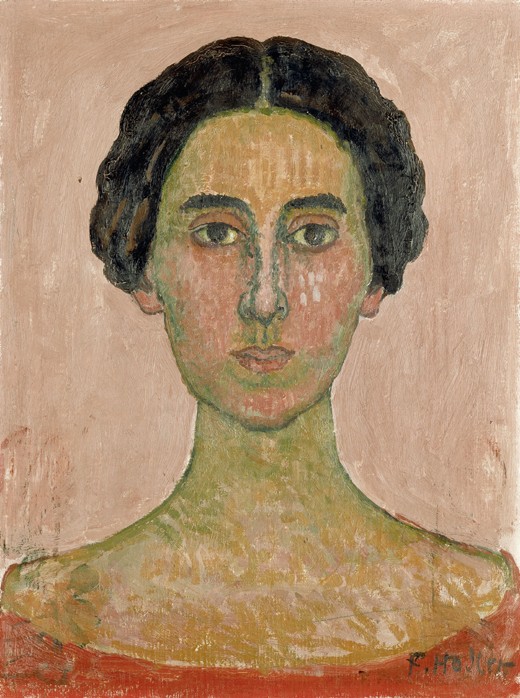 Portrait of Valentine Godé-Darel (Head of French woman) à Ferdinand Hodler