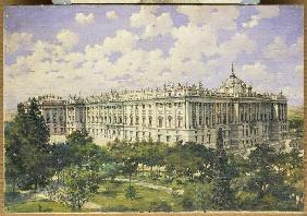 Der königliche Palast in Madrid.