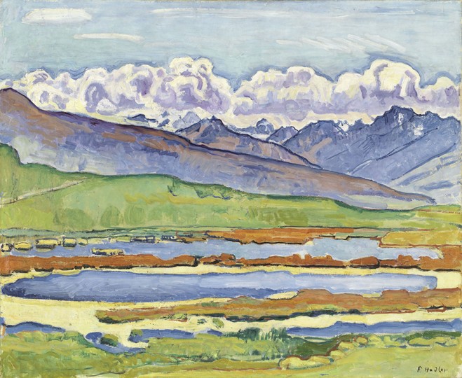 Landscape at Montana à Ferdinand Hodler