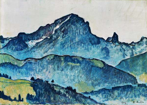 Le grand Muveran (Alpes berner) à Ferdinand Hodler