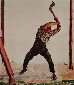 The Woodman, 1910 (oil on canvas)