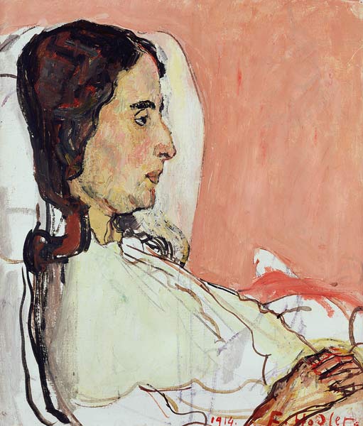 Madame Valentine Gode Darel, Ill, 1914 (oil on canvas) à Ferdinand Hodler